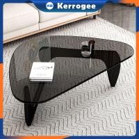 ราคา พร้อมส่งโต๊ะกลาง ความหนา 8 มม coffee table โต๊ะกลางโซฟา กระจกนิรภัย ขาโต๊ะไม้โอ๊ค แข็งแรงและทนทาน ติดตั้งง่าย J (53904760728)