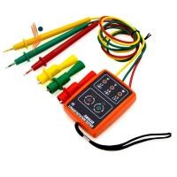 ราคา 3 Phase Sequence Rotation Tester Indicator Detector Meter LED Buzzer TD-LED02 SM852B with Pouch (2308629857)