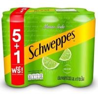 ราคา ชเวปส์มะนาวโซดา 330มล. แพค 6 Schweppes Manao Soda 330ml. Pack 6 [หมายเลขบาร์โค้ด 8855199632677] (44912742155)