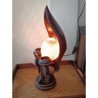 ราคา ช้างโคมไฟกาบกล้วย โคมไฟไม้แกะสลัก (23669312121)