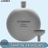 ราคา [LIXADA Mall] 150ml/180ml ขวดไทเทเนียมแอลกอฮอล์ Whisky Wine Flask พร้อมช่องทางเติมสําหรับ Outdoor Camping Backpacking Travel Picnic (27818842820)