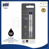 ราคา แพ็คคู่ ถูกกว่า ไส้ปากกาลูกลื่น PARKER QUINK Flow Ballpoint Refill Medium Point Black Ink หัว M 0.5 สีดำ [Pdd Premium] (11310038485)