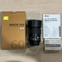 ราคา Nikkor AFS 60 F2.8 G ED MICRO NANO (FullBox) (Secondhand) (25884328185)