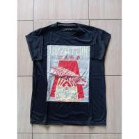 ราคา KATUN Zeppelin เสื้อยืดวง Led สกรีนลายผ้าฝ้ายโพลีเอสเตอร์หนาสีดําขนาด L (43805693183)