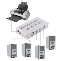 ราคา ANN USB Printer Auto Sharing Switcher USB2 0 เครื่องพิมพ์ Peripheral Sharing 2 4 พอร์ต (50163547580)