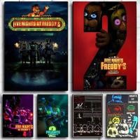 ราคา Five Nights At Freddys Horror Game โปสเตอร์ไม่มีกรอบผ้าใบ Wall Art ภาพวาดเกมตกแต่งผนัง (49063976907)