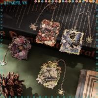 ราคา NENTEY ที่คั่นหนังสือโลหะ, ดอกไม้และผีเสื้อ Retro Style Hollow Book Mark, บางจี้สไตล์หนังสืออ่านคลิปคนรักหนังสือ (55863451680)