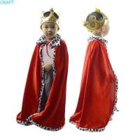 ราคา CRAFT อุปกรณ์ประกอบฉากคอสเพลย์เครื่องแต่งกายฮาโลวีน, คอสเพลย์สมจริงฮาโลวีน King Cape, เสื้อคลุมสร้างสรรค์ตลก Prince Crown Hallowmas (56963221211)