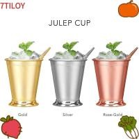 ราคา 7TILOYSHOP แก้ว Didi สีทอง 350 มล. ถ้วยม้วน Mint Julep สแตนเลสทนทาน Silver Mint Julep แก้วครัว (48115254992)