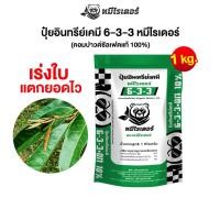 ราคา เร่งใบ แตกยอดไว หมีไรเดอร์ ปุ๋ยอินทรีย์เคมี 6-3-3 ขนาดทดลอง 1kg (54351765312)