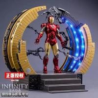ราคา ZD ของเล่นต้นฉบับ Iron Man MK4 MK6 MK50 MK85 & Whiplash Spider-Iron Man 2.0 LED Action Figure รูปที่สะสม (28291623435)