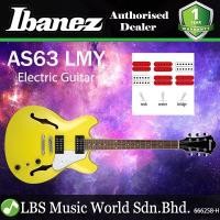 ราคา [Discontinued] Ibanez AS63 Artcore Vibrante Semi Hollow Body with Sapele Top Electric Guitar Lemon Yellow (AS63-LMY) (43882808840)
