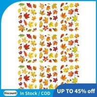 ราคา สติกเกอร์ Cling Decal ลายใบไม้ Autumn Theme สำหรับตกแต่งบ้าน DIY (28741404187)