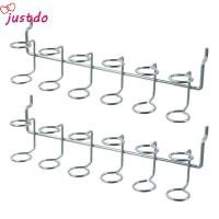 ราคา JUSTODO ตะขอ Pegboard เหล็กม้วนเย็นสีเงิน ตะขอแขวนหกห่วง อุปกรณ์เสริม (55114511164)