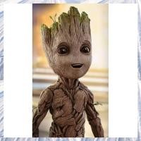 ราคา DIY Full Round Painting Cute Baby Groot Kit ชุดลายการ์ตูน (54205992450)