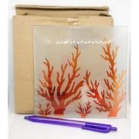 ราคา พร้อมส่งทันที!! ถาดใส่เทียนหอมYankee Candle Coral Glass Candle Tray (หายาก) (2778574126)