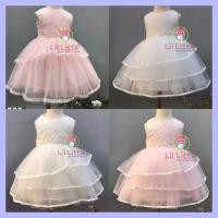 ราคา Lil Little GD60M Gaun Budak Flower Girl Dress Korean Design Party Tutu Dress (48214683703)