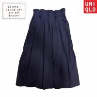 ราคา ✿ กระโปรงสีกรมท่า | ️ Uniqlo | Size M | มือสอง [โปรดอ่านรายละเอียดก่อนสั่ง] (41025989920)