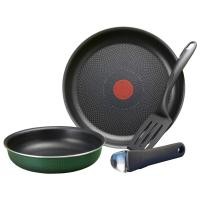 ราคา Tefal Ingenio Platinum กระทะนอนสติ๊ก ชุดเตาอบเครื่องล้างจาน 4 ชิ้น ปลอดภัยไม่มี PFOA Thermo-Spot ตัวบ่งชี้ความร้อน (53614008766)