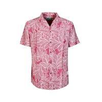ราคา Hybrid Shirt Men ไฮบริดเสื้อเชิ๊ตผู้ชายแขนสั้น ชมพู (Pink) MSS-483PK เสื้อฮาวาย เสื้อเชิ้ตแขนสั้น (40382953274)