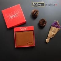 ราคา กระเป๋าตังค์ผู้ชาย (หนังแท้) LOGO SACRE สีน้ำตาล (823033727)