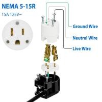 ราคา QUU ช่องเสียบปลั๊กไฟแบบหมุนได้ AC110V สําหรับมาตรฐาน NEMA 5 15R (52314700324)