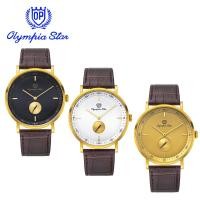 ราคา Olympia Star [OPA] นาฬิกาผู้ชาย รุ่น 58089GK-GL สายหนัง ( รับประกัน 1 ปีเต็ม ) (3920315732)