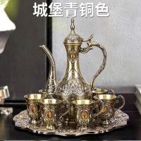 ราคา บรอนซ์ปราสาทวินเทจขวดเหล้าไวน์ขนาดเล็กชุดเครื่องประดับตกแต่งบ้านสร้างสรรค์ ไอจีบี3 (47564722790)