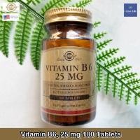 ราคา Solgar - วิตามินบี 6 Vitamin B6 (as pyridoxine HCl) 25 mg 100 Tablets (15409931950)