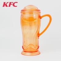 ราคา แก้วพลาสติกสีส้มใส คอลเลคชั่นสะสม KFC Pepsi cup collection (19884706797)