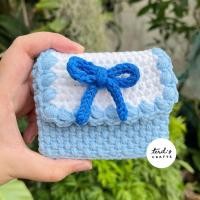 ราคา [พร้อมส่ง] กระเป๋าสตางค์ไหมพรม กระเป๋าตังไหมพรม (40478511575)