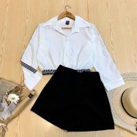 ราคา [Set 2 ชิ้น] เสื้อ+กางเกง เสื้อผ้าไหมอิตาลี กางเกงผ้าฮานาโกะ (9787099545)