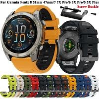 ราคา Scสันทนาการ BUCKLE Official QuickFit STRAP for Garmin Forerunner 965 955 945 935 745 approach S70 S62 S60 epix Gen 2 marq INSTINCT 2X 22mm 26mm สายนาฬิกาซิลิโคน (28363045887)