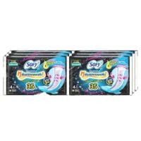 ราคา Sofy โซฟี ขอบปกป้อง ผ้าอนามัย แบบกลางคืน 35ซม. ( 4ชิ้น x6ห่อ ) (23084927225)