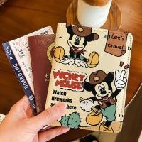 ราคา Mickey Mouse House Card Holder Document Bag Cartoon Passport Holder Travel Storage Protective Case (51600656862)