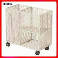 ราคา [rfumkn] Fitness Storage Rack สองชั้นตาข่ายรถเข็นล้อเลื่อนสีดํามือถือ (49915459547)