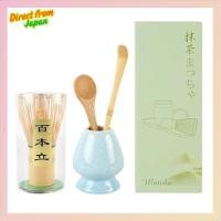 ราคา [Direct from Japan] voocye Chasen, 100 stands, 4-piece tea set, matcha powder, whisk, tea whisk, tea preparation set, Chasen stand, Chashaku, tea scoop, tea spoon, tea ceremony tools, for tea ceremony