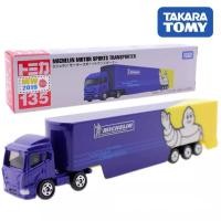 ราคา แท้ 100% จากญี่ปุ่น โมเดล รถบรรทุกเทรลเลอร์ มิชลิน Takara Tomy Tomica No.135 Michelin Motor Sport Transporter (4057760130)