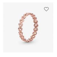 ราคา 14k Rose gold-plated heart ring Pandora แท้ (24682091583)