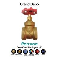 ราคา Perruno Gate Valve ทองเหลือง 1/2" / Gate Valve 1/2" / Stop Valve ทองเหลือง Perruno (53556953583)