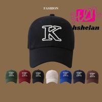 ราคา หมวกเบสบอล HHSHELAN, หมวกกันแดดผ้าฝ้ายนุ่มหมวกบังแดด, หมวก Snapback เย็บปักถักร้อยตัวอักษร K แบบปรับได้แบบสบายๆ (56164815548)