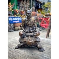 ราคา พระบูชาหลวงปู่หลิว วัดไร่แตงทอง หน้าตัก5นิ้ว ปี35 เนื้อทองเหลืองรมดำ สีมันปู (56753328827)