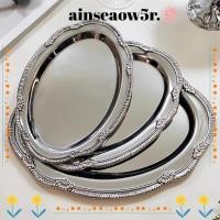 ราคา อีกครั้ง5ร ถาดเงิน, จานขนมลายนูนสีเงิน, ถาดเก็บของรูปไข่ตกแต่งโต๊ะรับประทานอาหาร (52164432457)