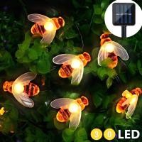 ราคา 30 ชิ้น LED กันน้ำพลังงานแสงอาทิตย์ไฟกลางแจ้งจำลองผึ้งผึ้งตกแต่งสำหรับตกแต่งสวนคริสต์มาสโคมไฟพลังงานแสงอาทิตย์ (6851580864)