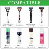 ราคา Linkidea Desktop Stainless Steel Razor Holder for Shower, Shaving Can Gel Storage Stand with Non-Slip Base, Gillette Fusion ProGlide, Mach 3, Harrys 5 Blade (Silve (45714523219)