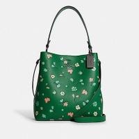 ราคา พร้อมส่ง #Coach TOWN BUCKET BAG WITH MYSTICAL FLORAL PRINT(COACH C8214) กระเป๋าถือหรือสะพายข้าง ทรงถัง ทรงจีบ (16972886543)