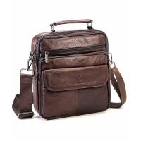 ราคา Chinatown Leather กระเป๋าสะพายหนังแท้หูจับตั้งฝายื่นหน้า น้ำตาล ขนาดใส่ipad (2062529395)