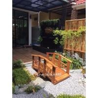 ราคา สะพานไม้แต่งสวนสไตล์ญี่ปุ่นขนาด70x120งานไม้เก่าทนแดดทนฝน (18143666991)