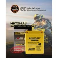 ราคา Motobatt MBTX14AU QuadFlex แบตเตอรี่รถจักรยานยนต์ 12V 16.5Ah 250CCA AGM การบํารุงรักษาฟรีเปลี่ยน YTX14AH YTX14AH-BS | 1 ปี (50563971238)
