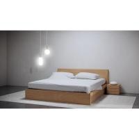 ราคา #เตียงไม้สัก #เตียงโมเดิร์น Box Bed เตียงนอนสไตล์กล่องเตียงไม้สักทองสไตล์มินิมอล KR120 สีMAPLE ขนาด6ฟุต (10607442232)
